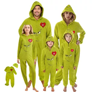 Funny Character Hooded Jumpsuit | Christmas Pajama Outfits | Family Matching Pajamas