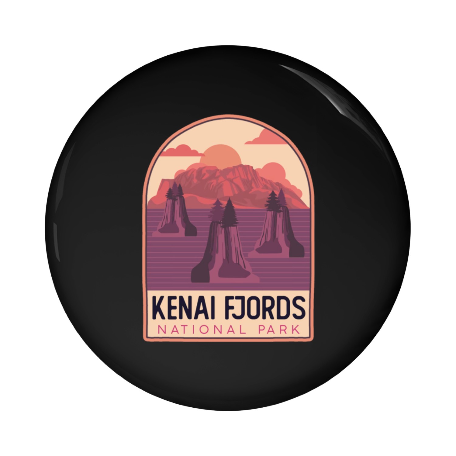 Kenai Fjords National Park Pin Buttons