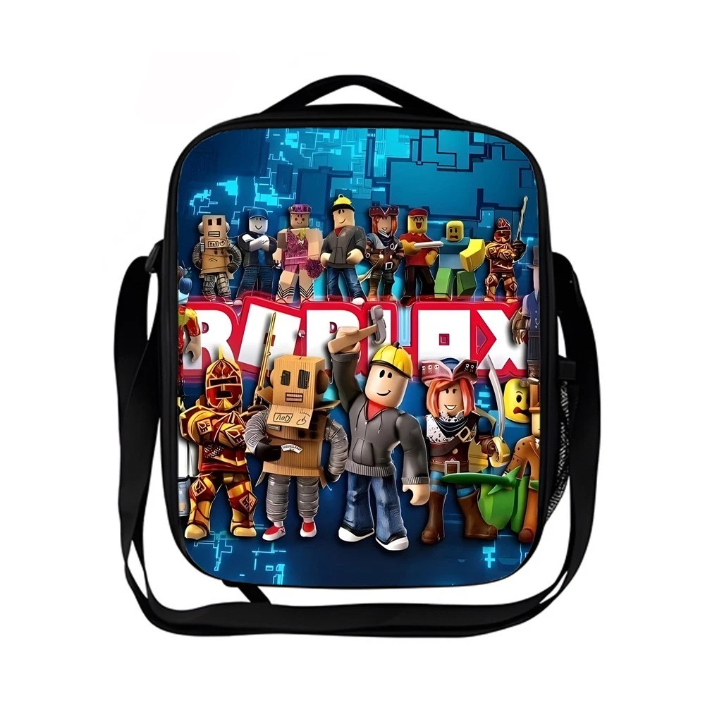 Roblox Kids Lunch Bag, School Picnic Bag