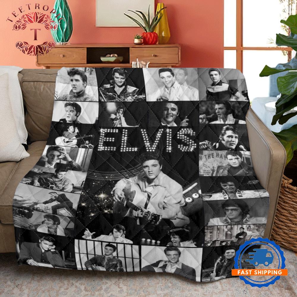 Elvis Presley Music Quilt, Gift for Fan
