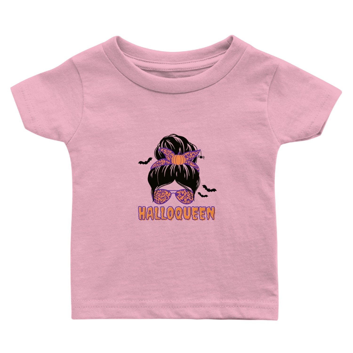 Halloween Messy Bun Baby T Shirts