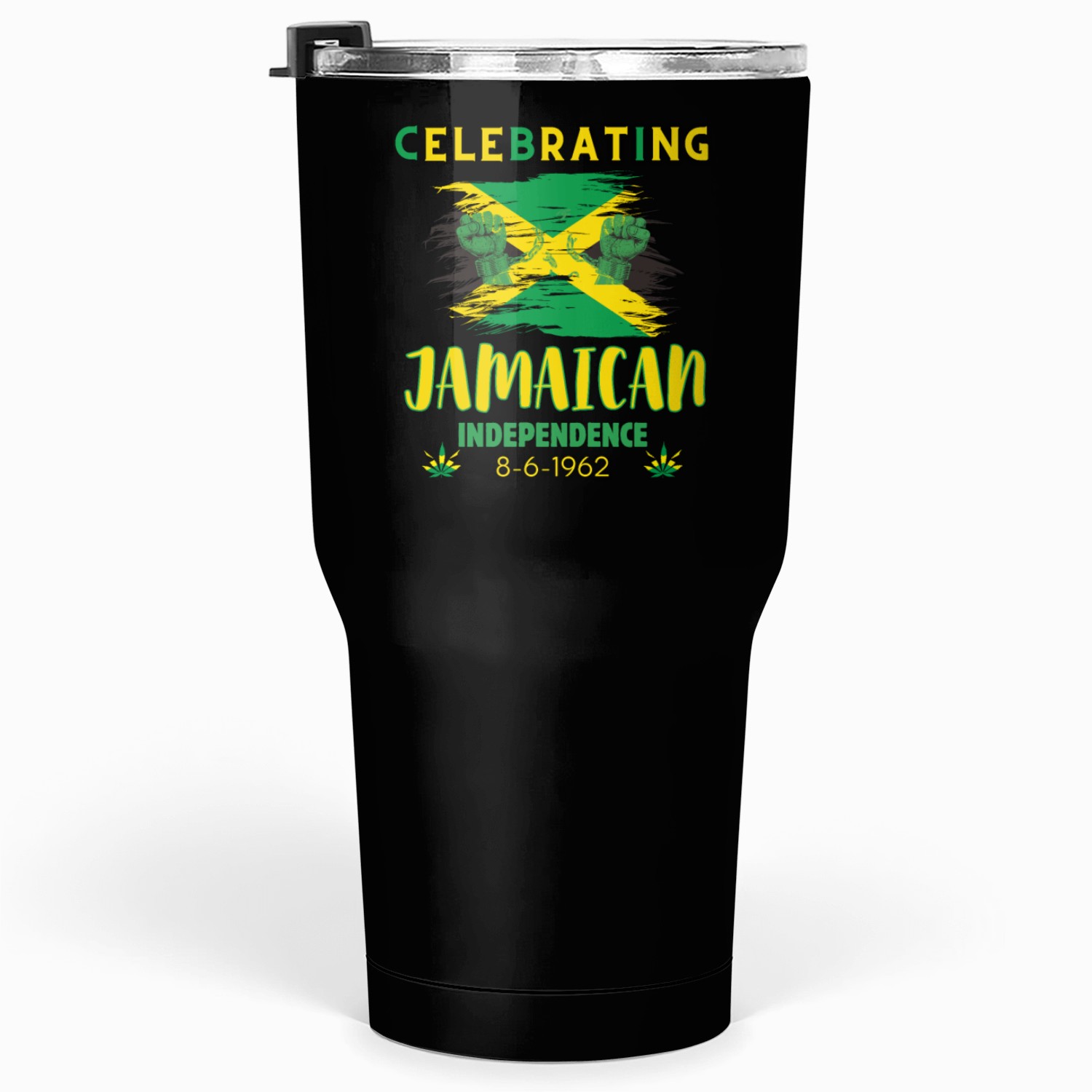 Celebrating Jamaica Independence 8-6-1962 Tumblers 30 Oz