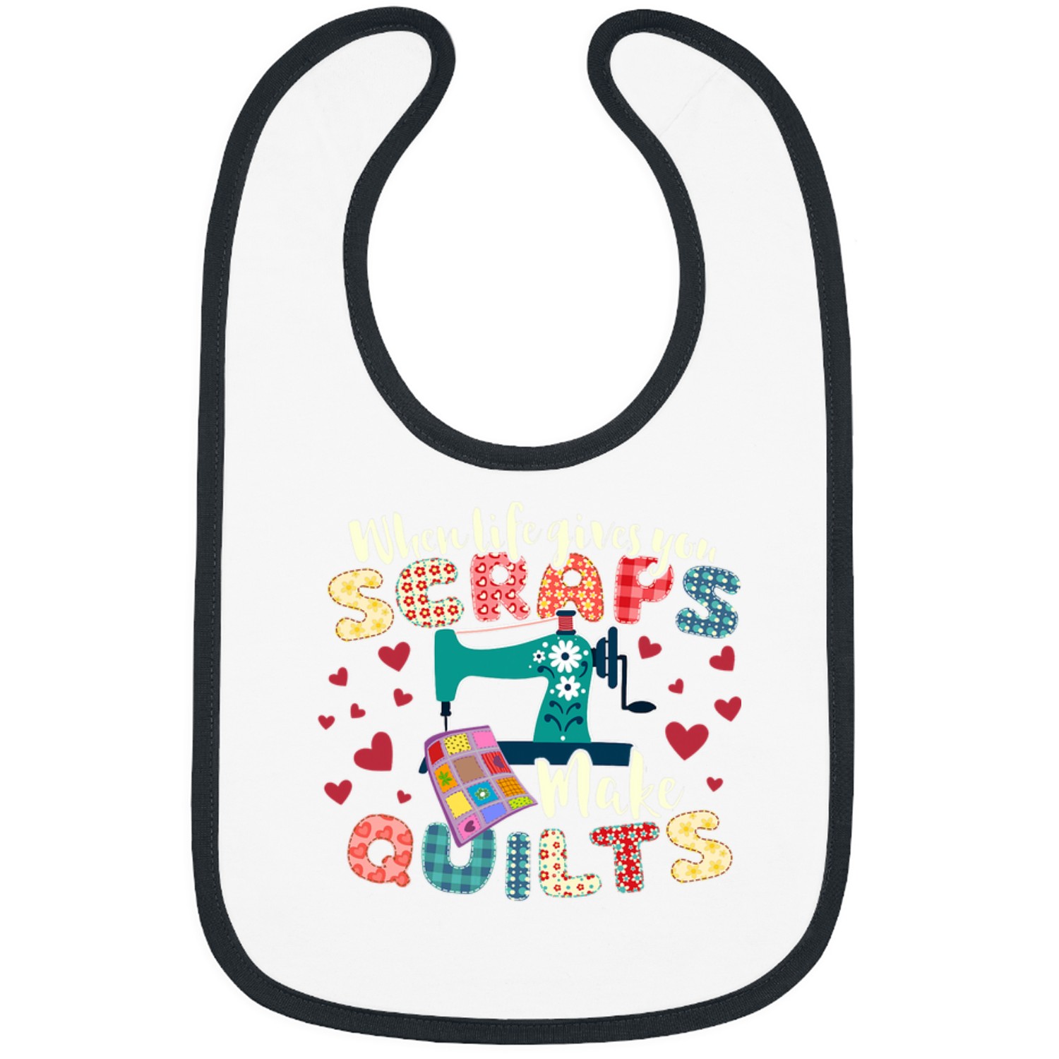 Sewing Machine T for quilters sewists crafters Bibs