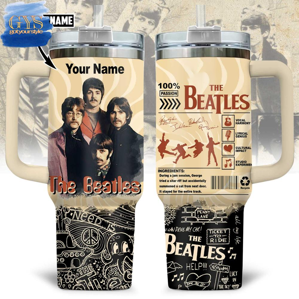 Personalized The Beatles Classic Limited Edition 40 Oz Tumbler