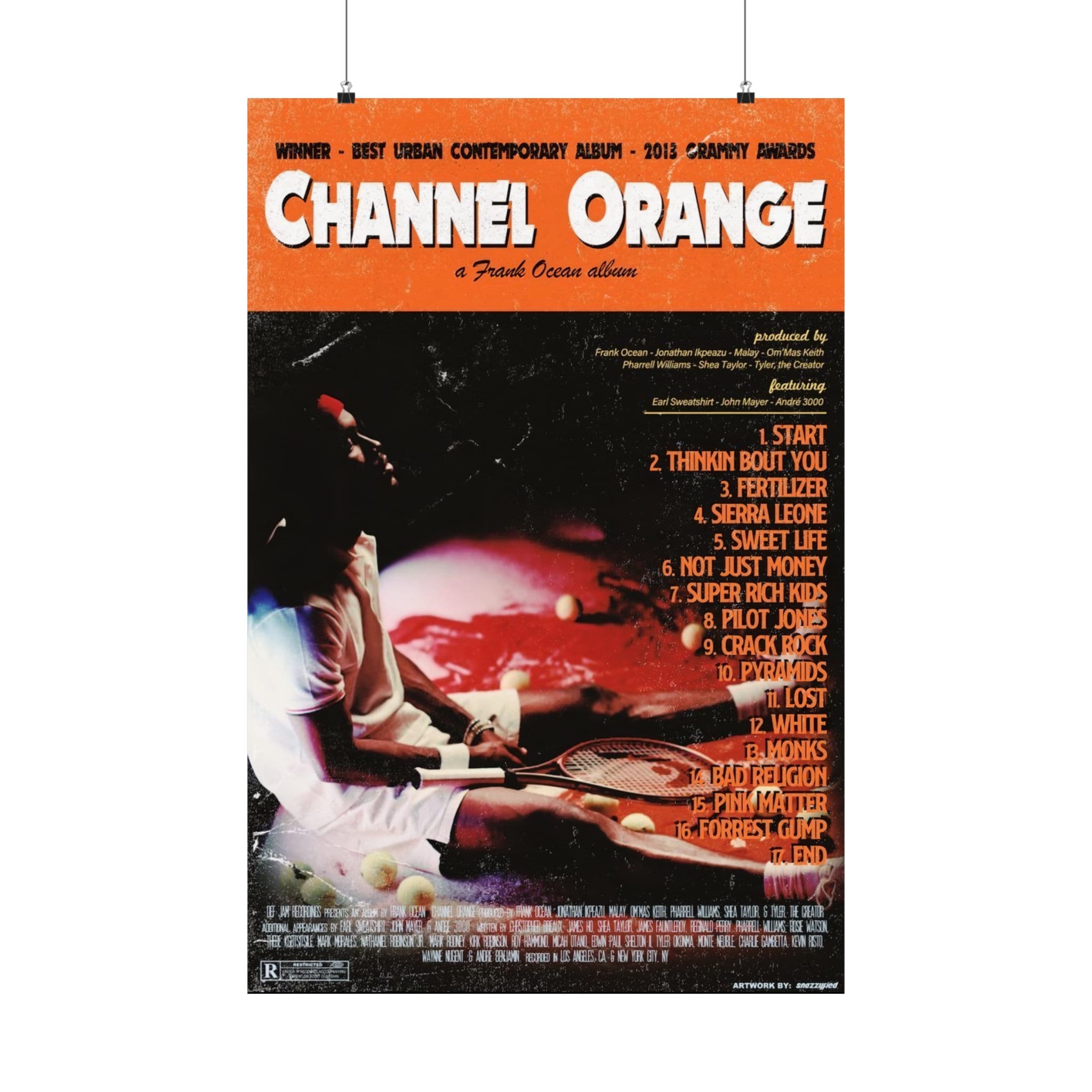 Frank Ocean - Poster | Rap Poster, Hip-Hop Poster