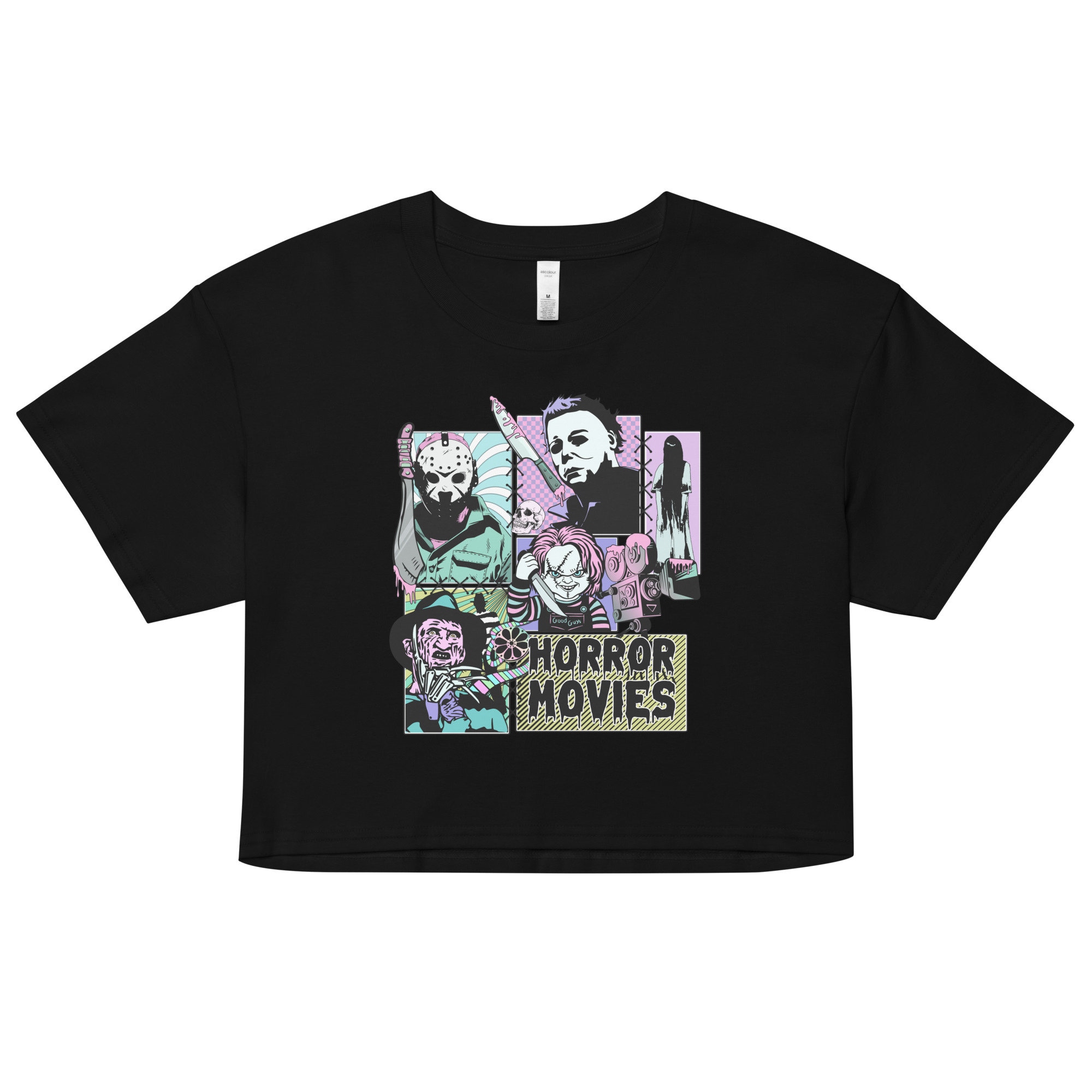 Womens Horror Movies Crop Top