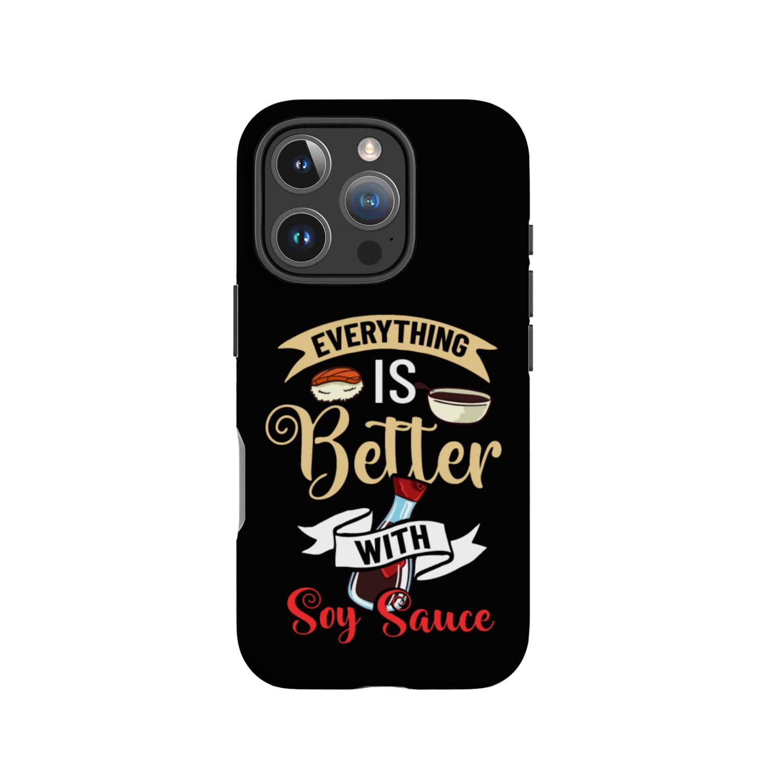 Soy Sauce Japanese Sushi Dark Ramen Noodles Bottle IPhone Cases