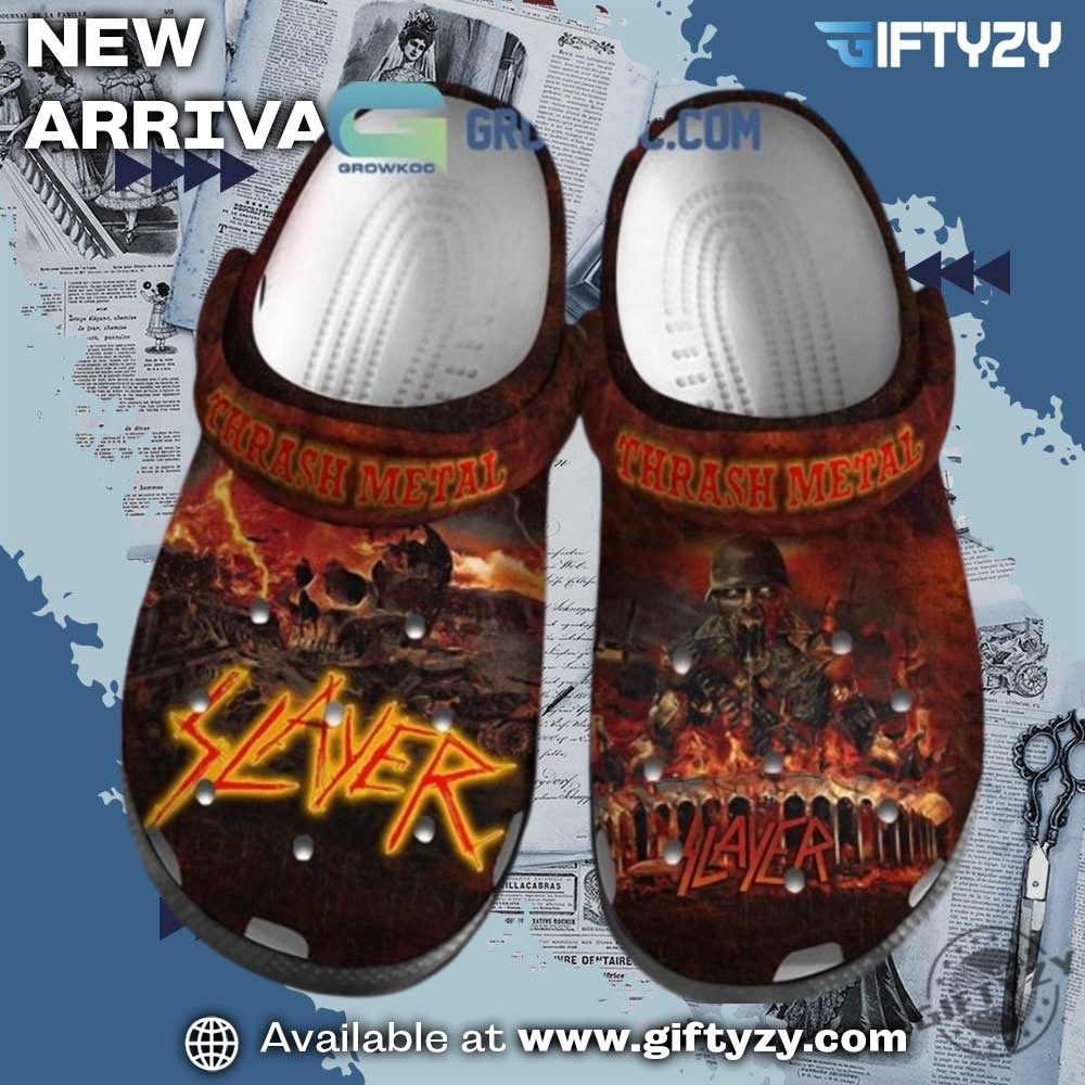 Slayer Thrash Metal Rock Band Crocs