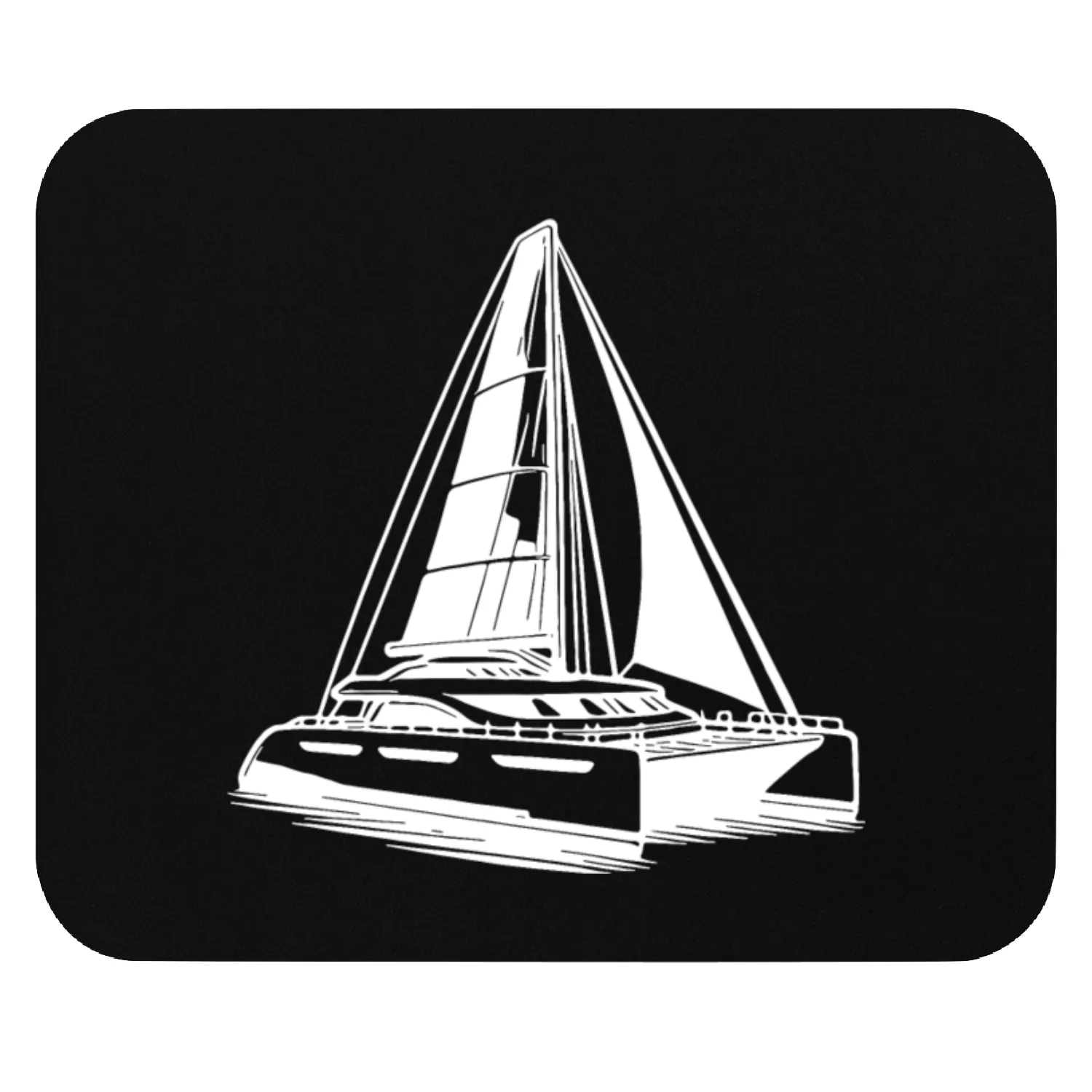 Sport Catamaran Double Hull Sailing Boat With Mouse Pads