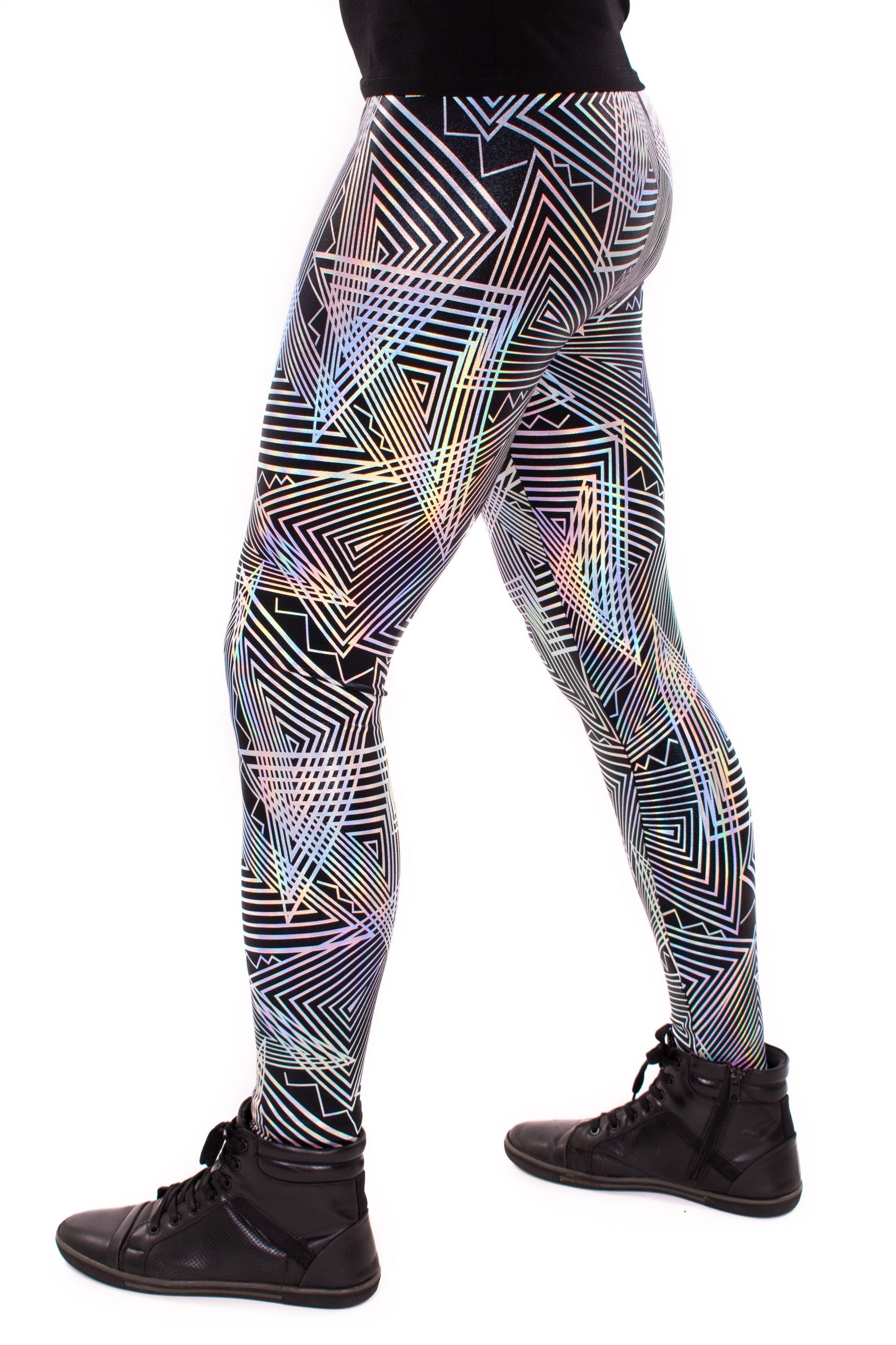Disco Daze Holographic Meggings Revolver Fashion / Funstigators Festival Clothing