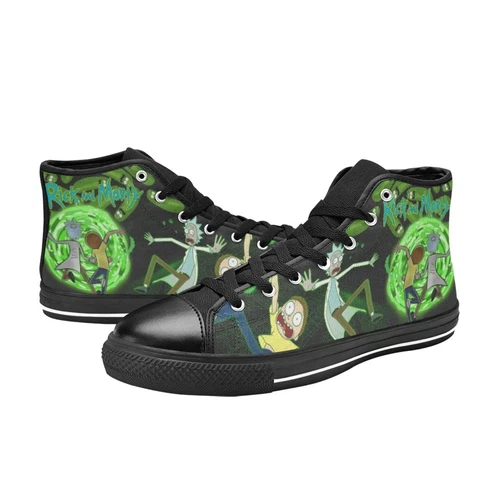 Rick and Rickandmorty High Top Sneakers Canvas Shoes