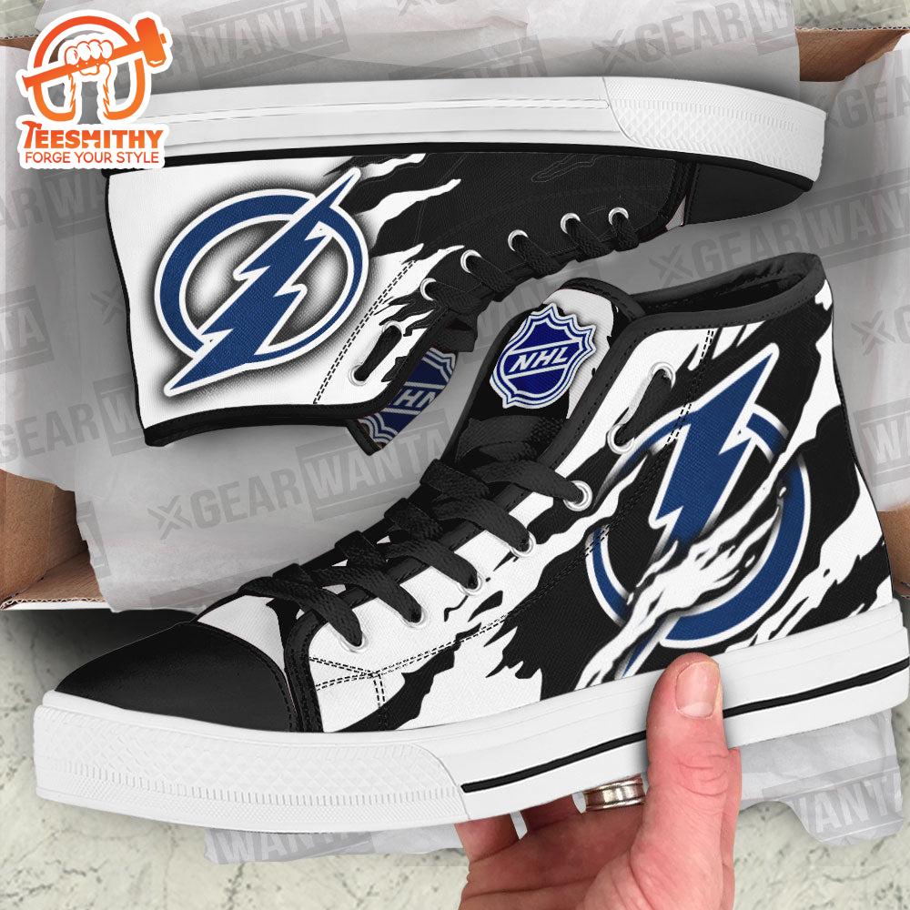 Tampa Bay Lightning High Top ShoesFor Fans