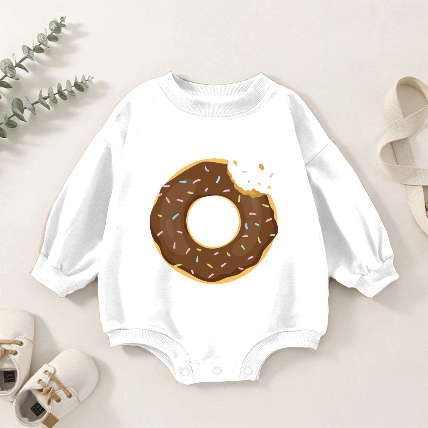 Cool Donut Halloween Doughnut Costume Candy Baby Romper Sweatshirts