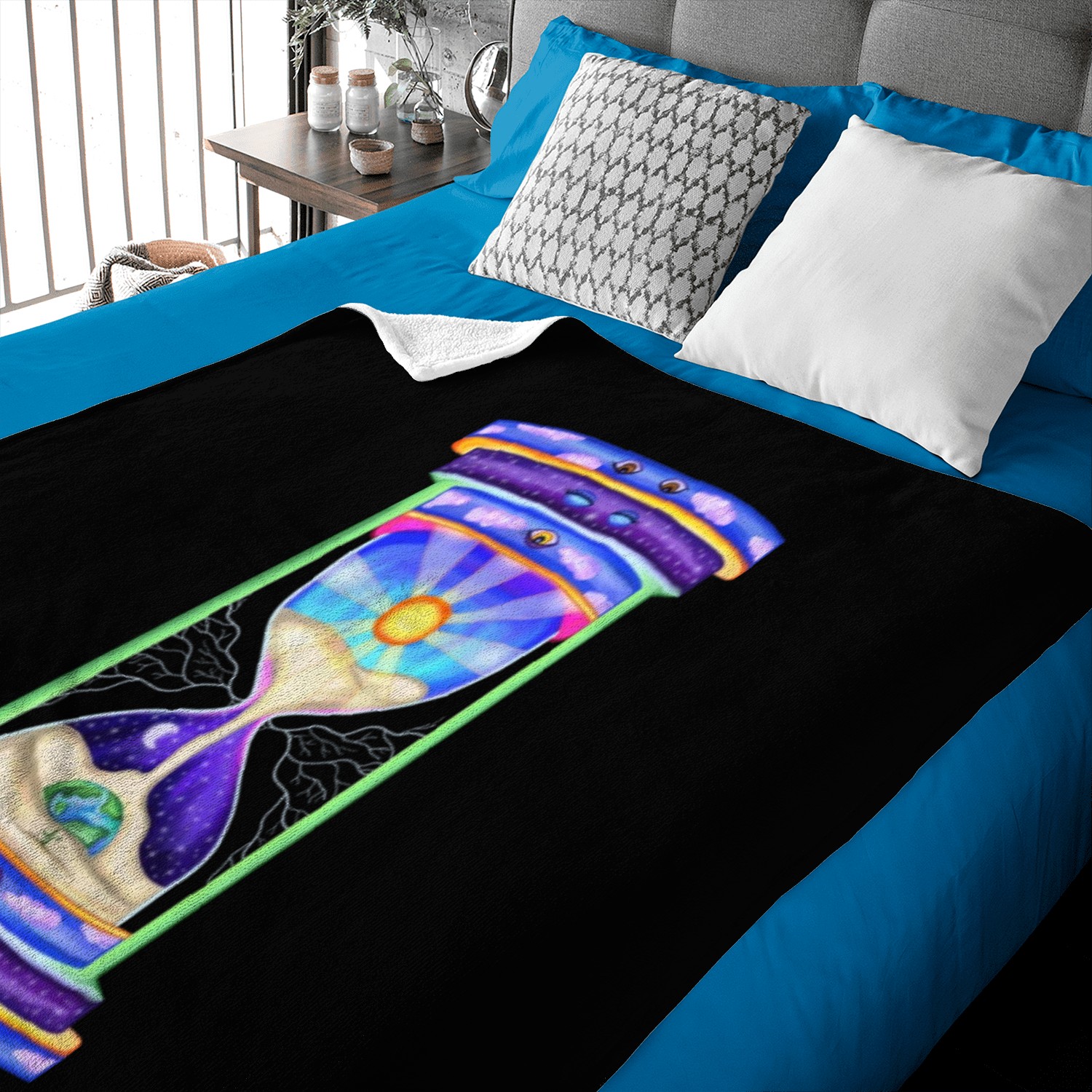 Infinite Hourglass of Eternal Life Baby Blankets