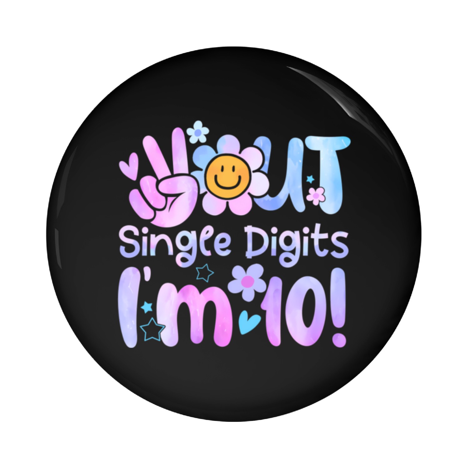 10Th For This Is Now 10 Double Digits Pin Buttons