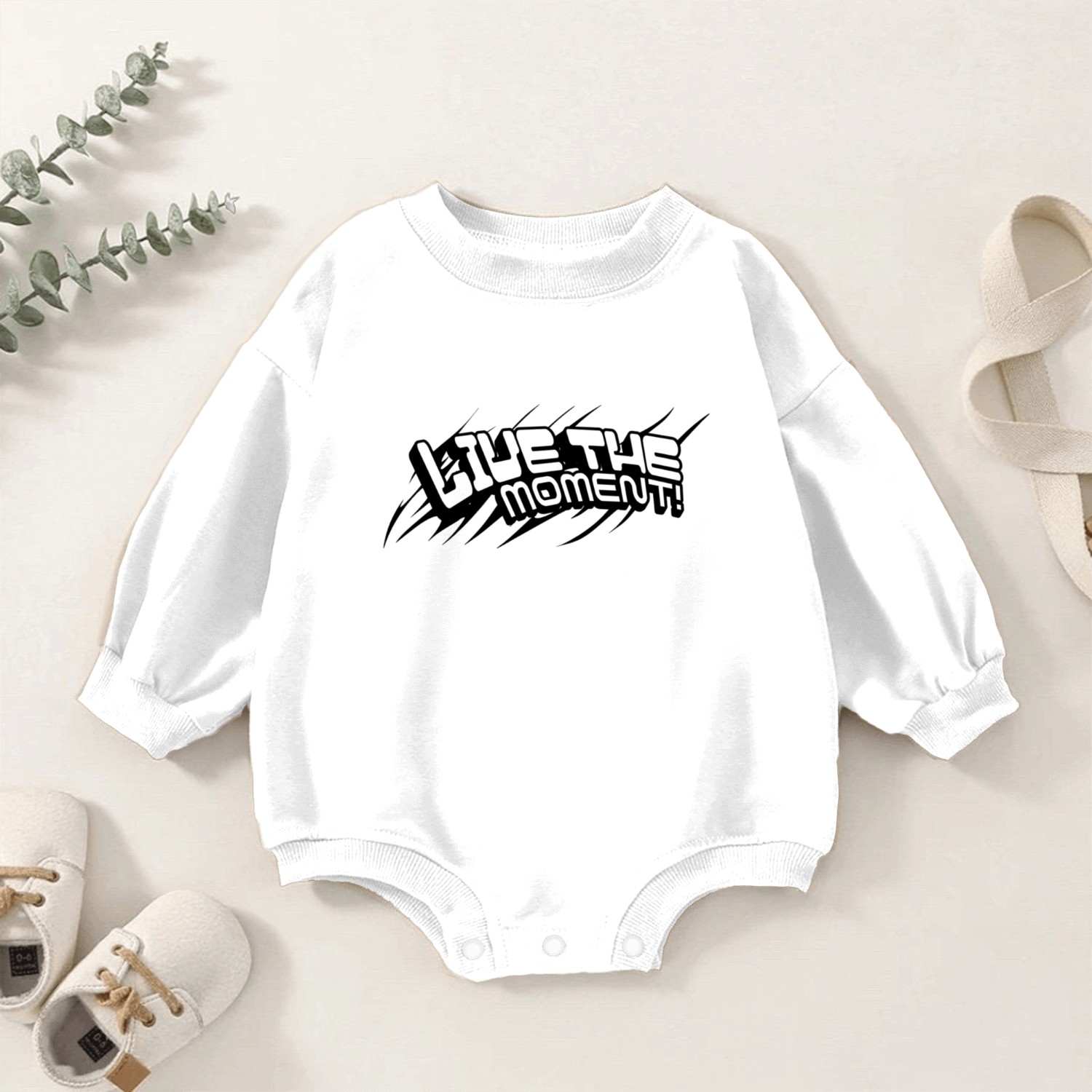 Live the moment Baby Romper Sweatshirts