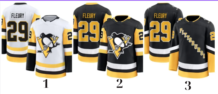 Custom Men's #29 Fleury White Away / Black Home All Stitched Jersey