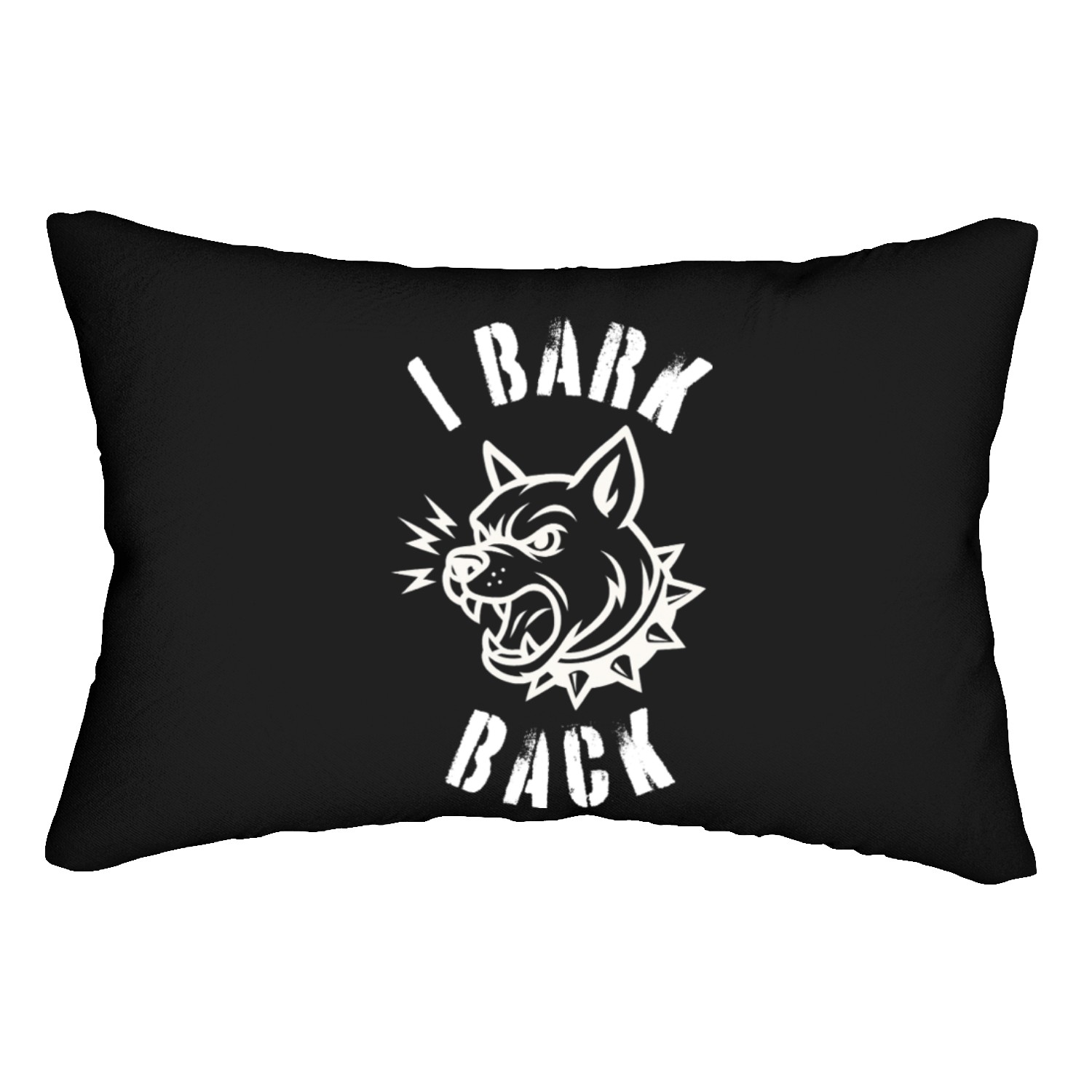 I Bark Back Lumbar Pillows