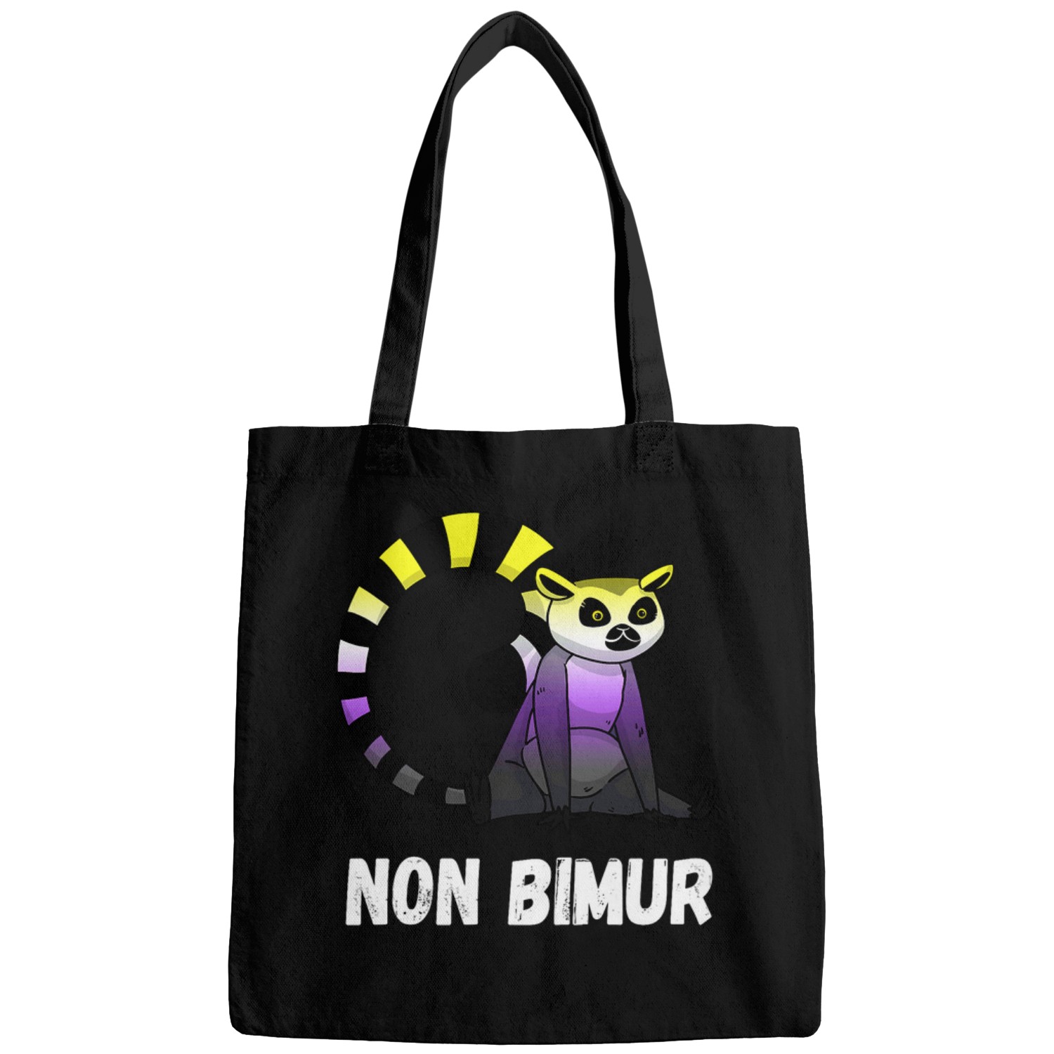 Lemur Pet Non Binary Flag Non Binary Lemur Non Binary Pride Bags