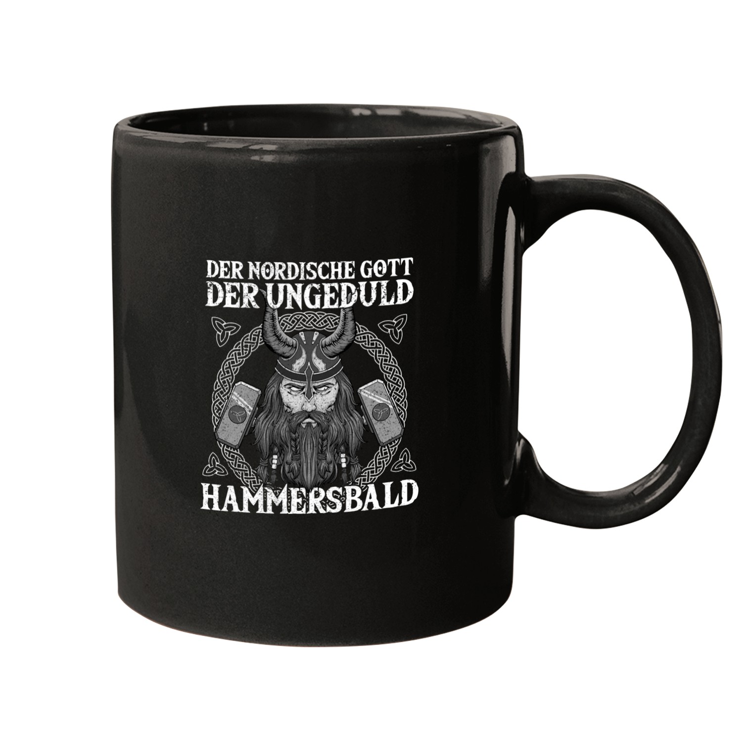 The Nordic God The Impatience Hammersbald Viking Mugs