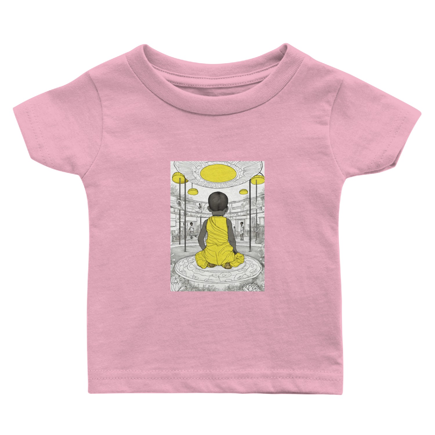 coloring book african children art Baby T Shirts