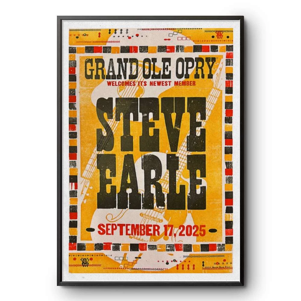 Steve Earle Tour 17 september 2025 Poster