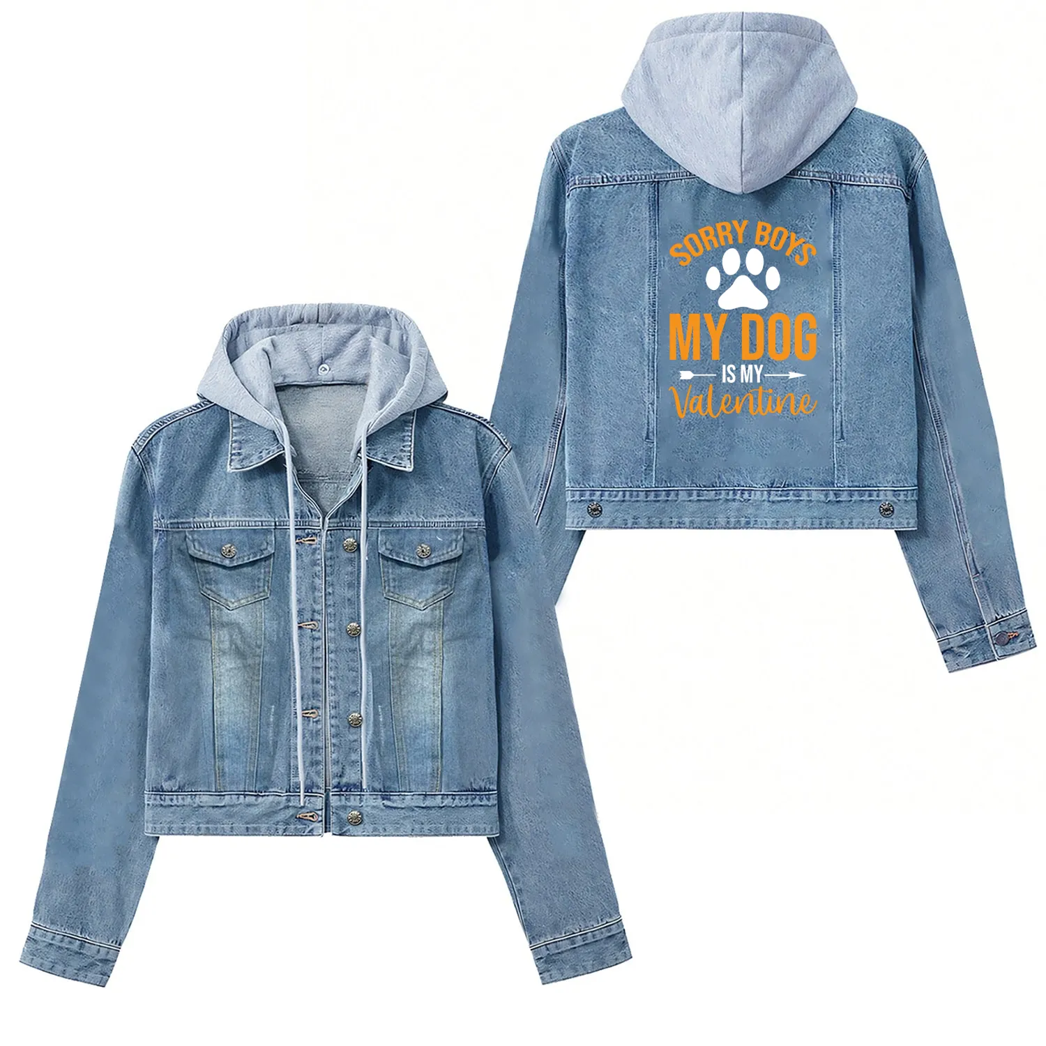 Sorry Boys My Dog is my Valentine Women's Denim Jackets