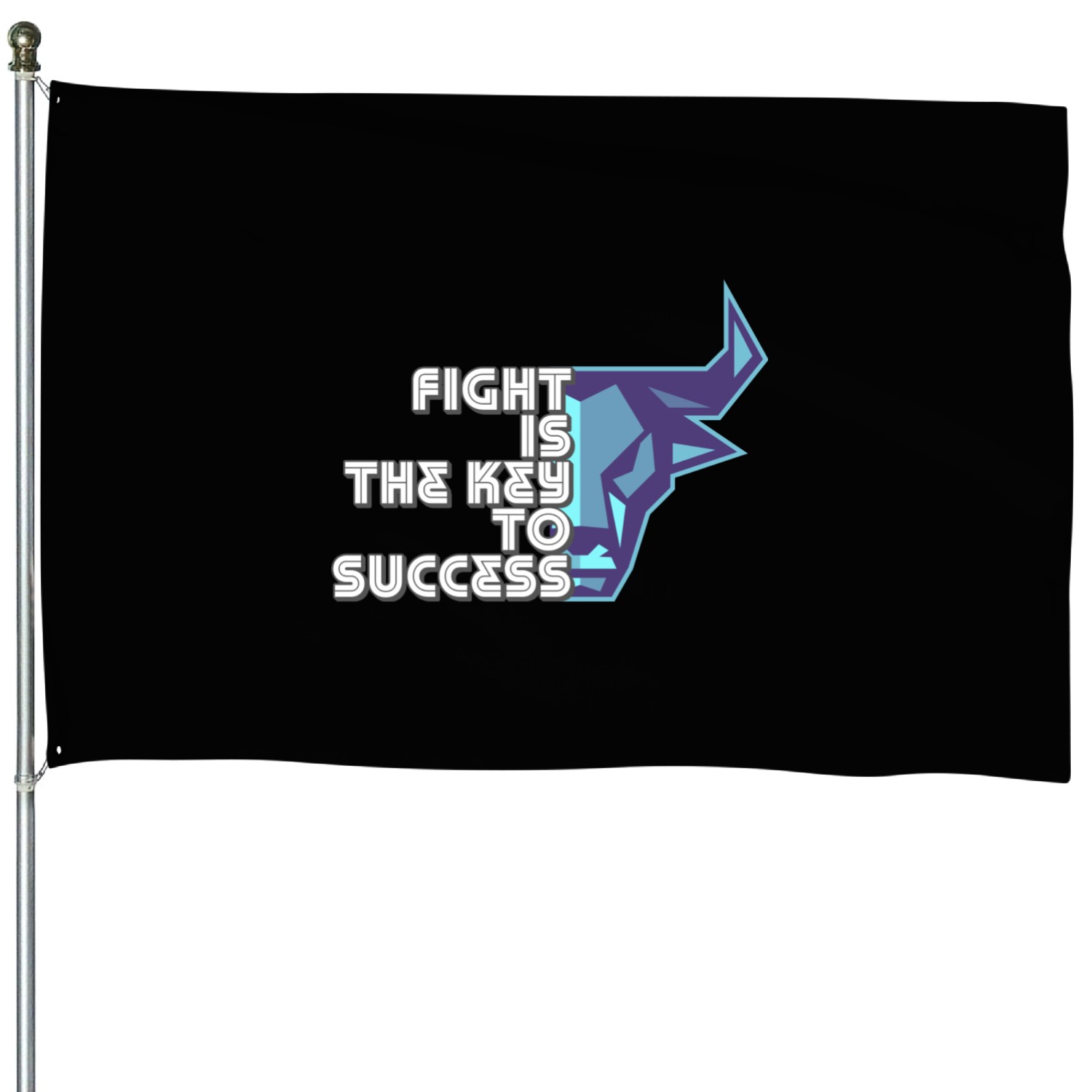Fight is the key to success House Flags