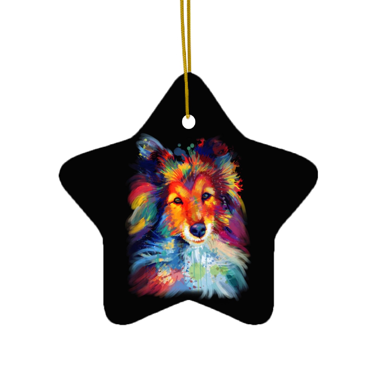 Sheltie Shetland Sheepdog For A Sheltie Mom Ceramic Ornaments