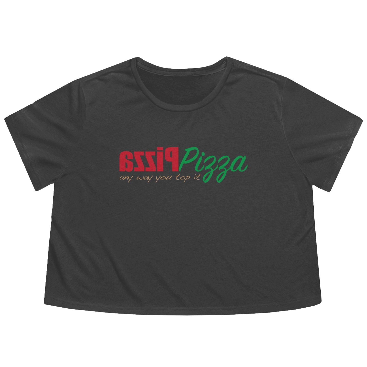 Pizza Pizza Flowy Cropped Tees
