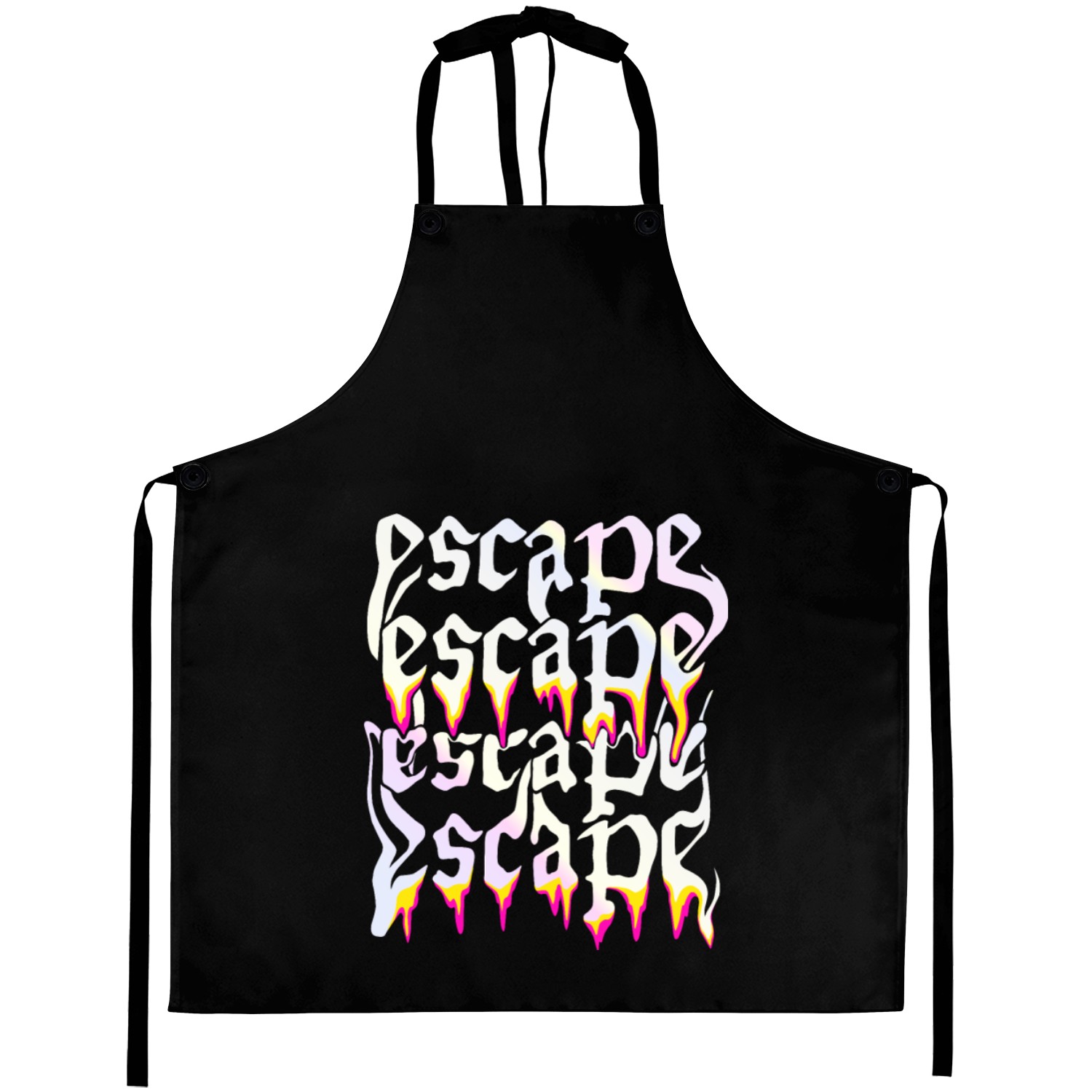 Escape Typography Melting effect Aprons