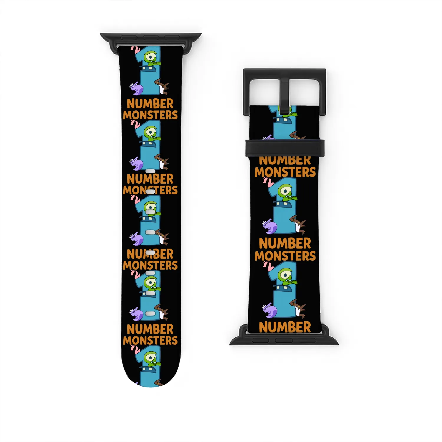 Number Monsters Kids Watch Bands For Apple Watch – Fun Cartoon Math Frie