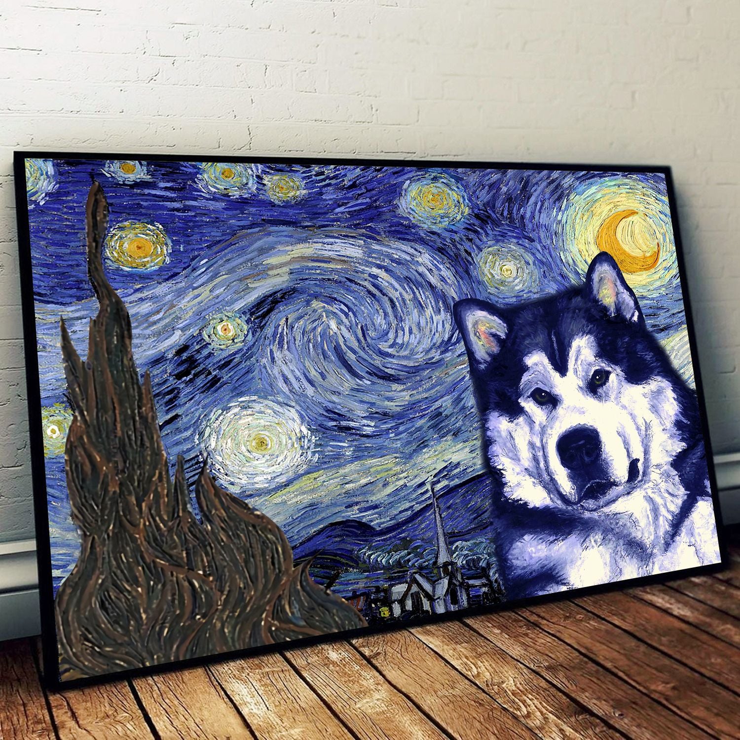 Alaskan Malamute Poster & Matte Canvas – Dog Wall Art Prints – Canvas Wall Art Decor