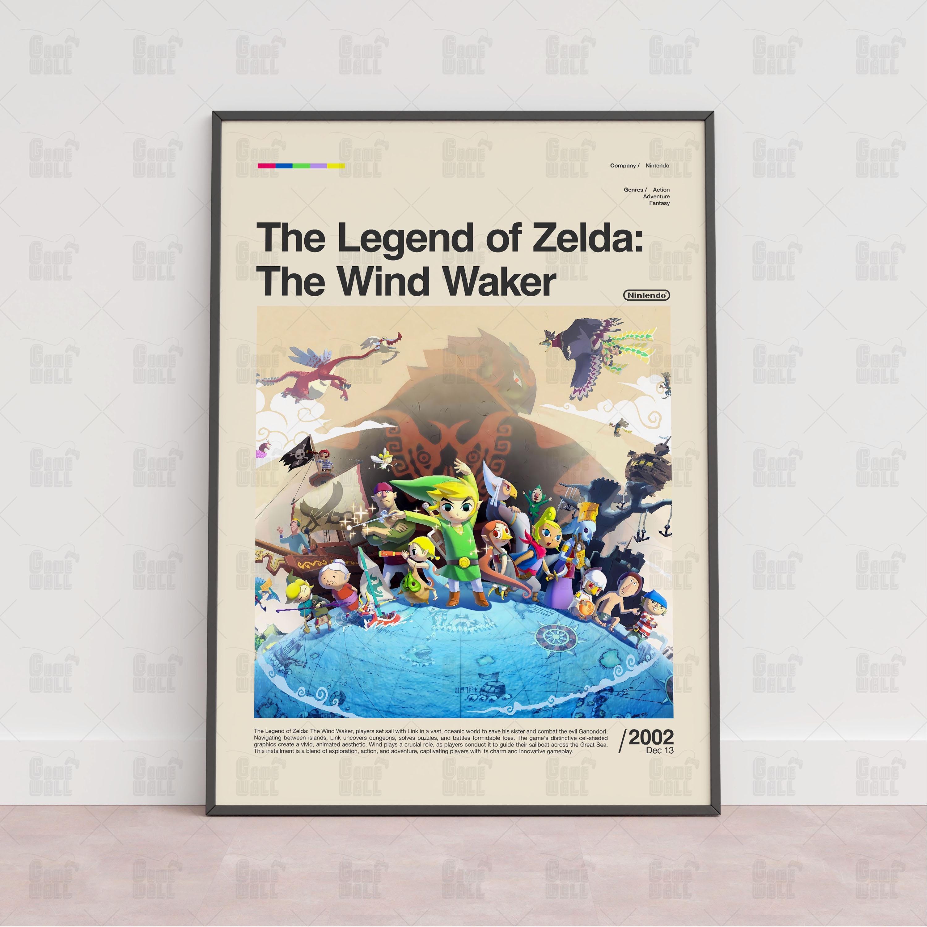 The Legend of Zelda The Wind Waker Poster, Gaming Room Poster, Game Gift, Video Games Poster