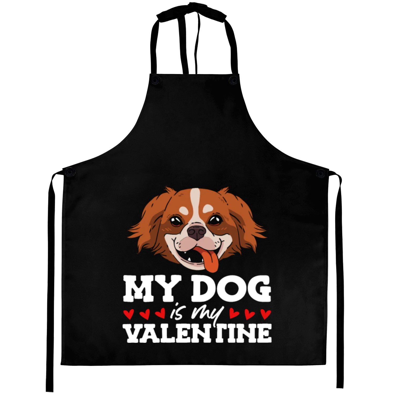 My Dog Is My Valentine Date Cute Doggy Aprons