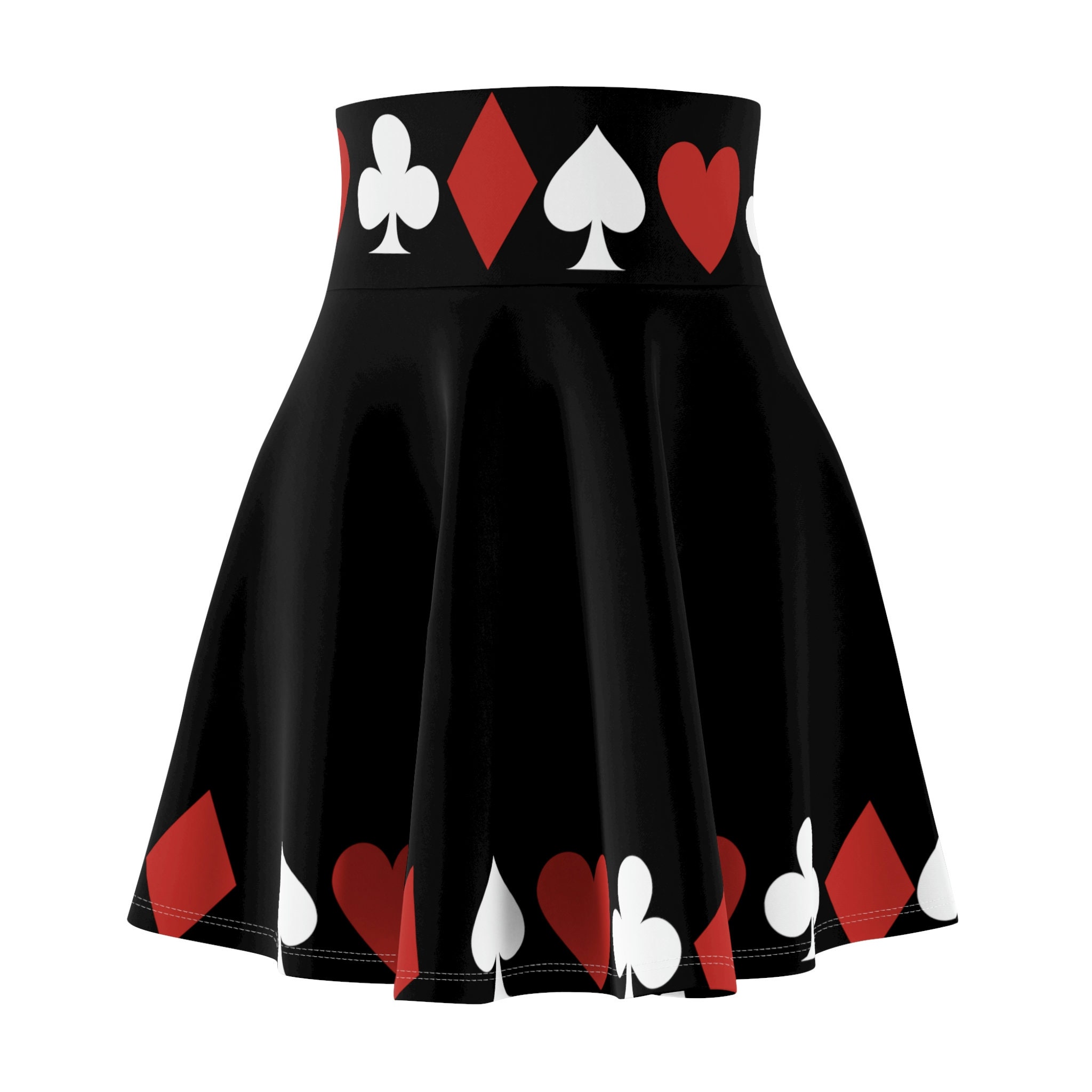 Card symbols Women's Skater Skirt