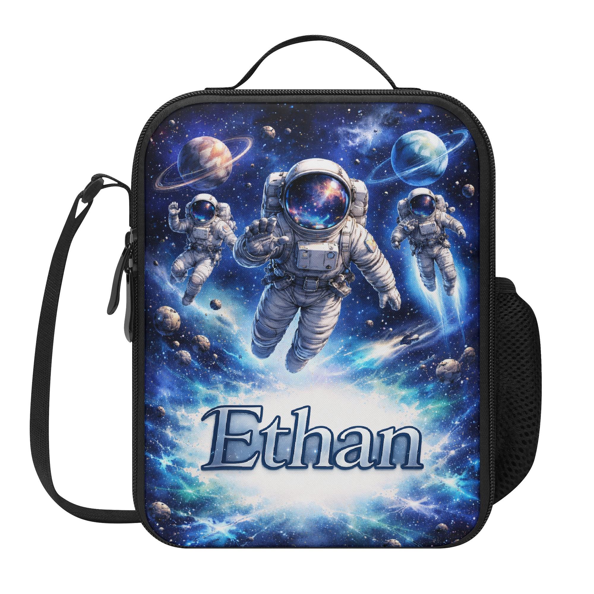 Astronaut Galaxy Lunch Bag for School Camp Boys & Girls