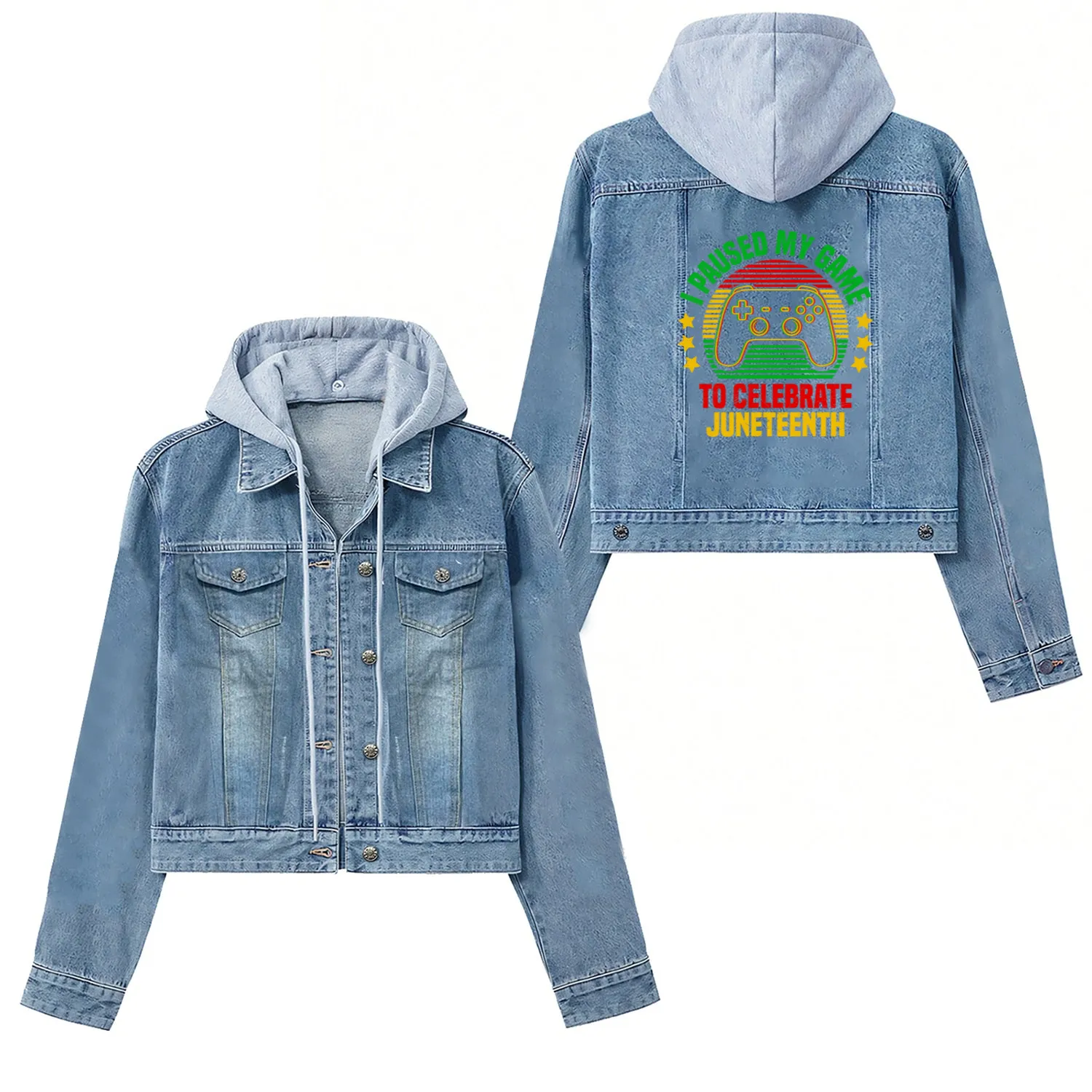 African Gamer Paused my Game to Celebrate Women's Denim Jackets