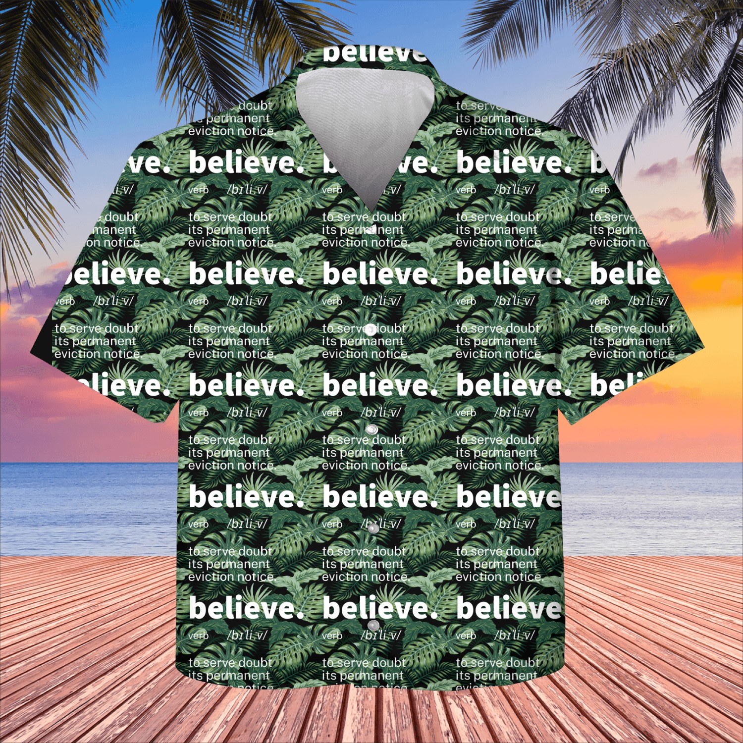 Believe Definition Inspirational Kids Hawaiians