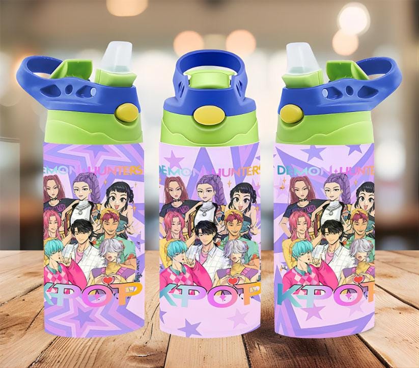 Kpop Demon Hunter Kids Water Bottle, Back to School Gift, Gift For Girls/Boys