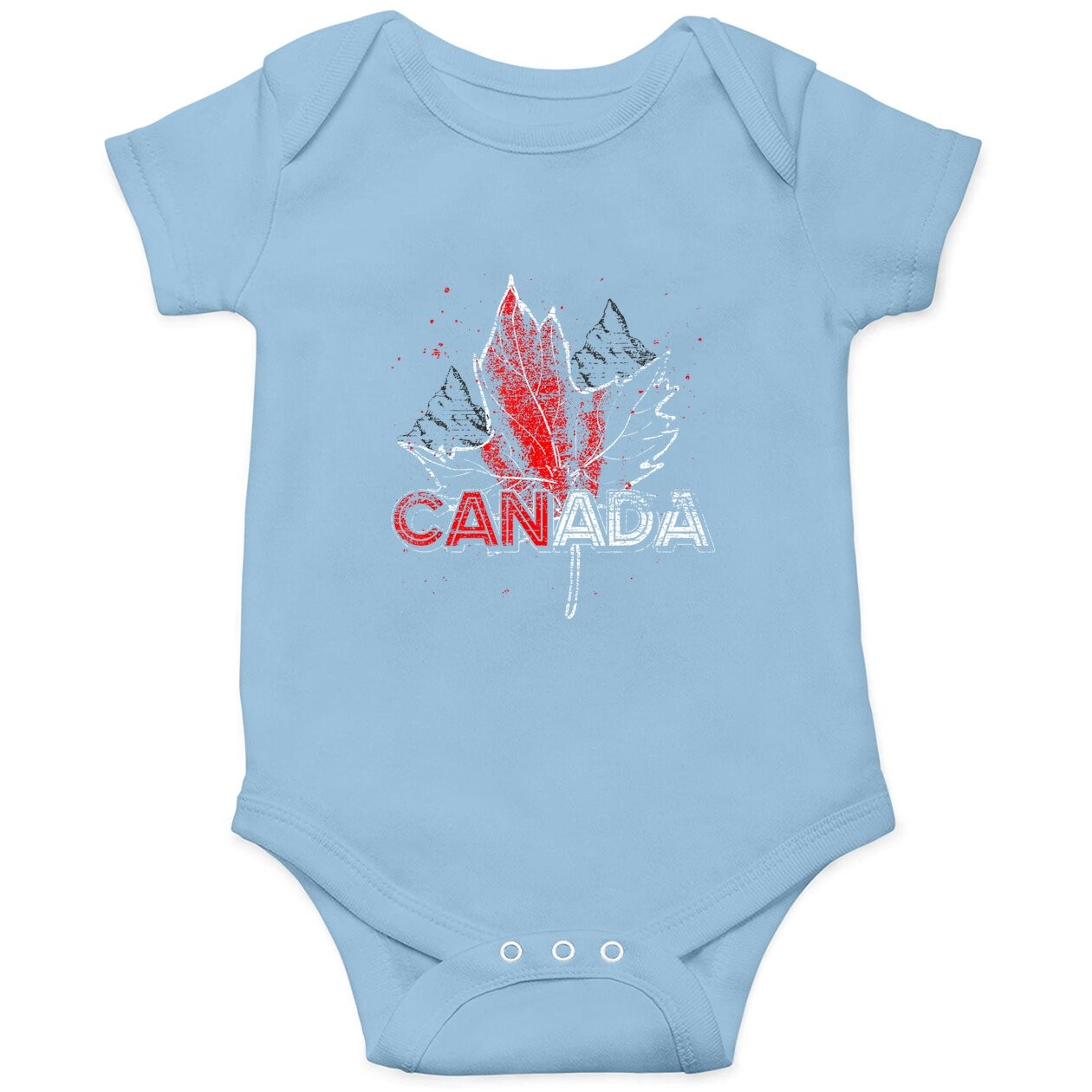 Canada Flag Maple Leaf Canadian Symbol Country Canada Baby Bodysuit