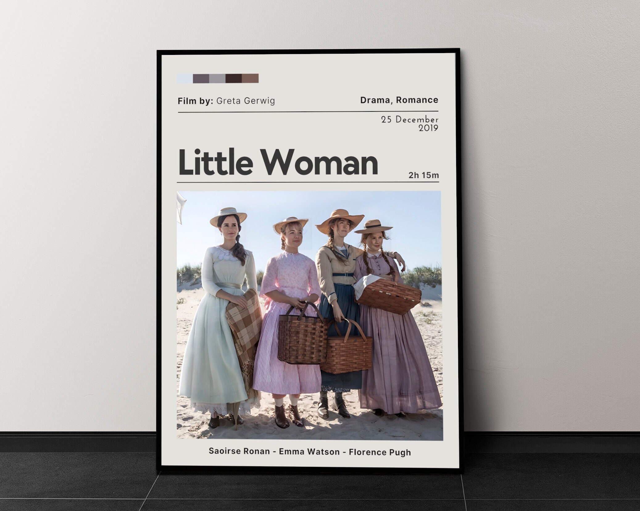 Little Women Movie Poster, Movie Wall Decor, Minimalist Movie Poster