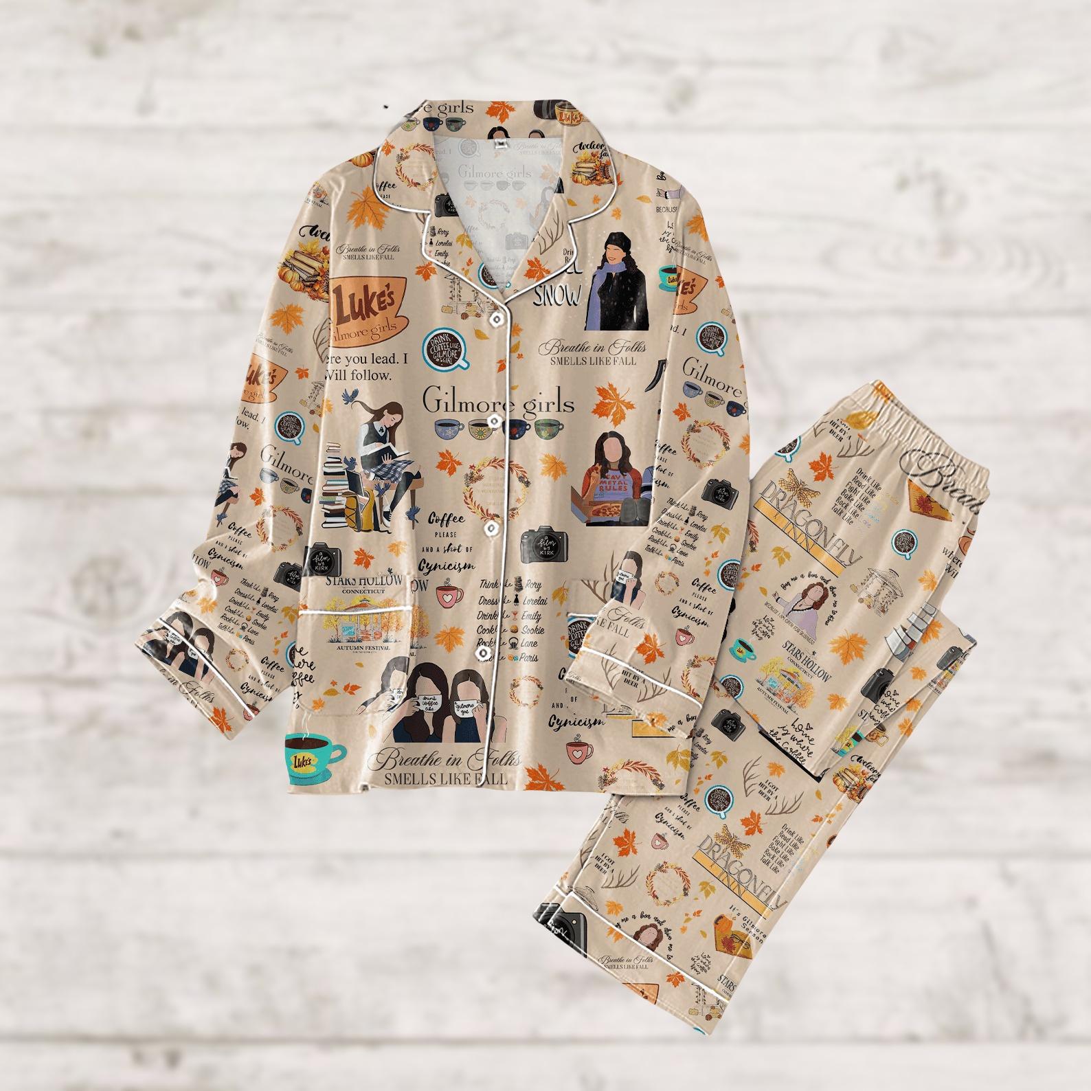 Gilmore Girls Pajamas, Lukes Dinner Women Pajamas, Lukes Coffee Pajamas, Stars Hollow Holiday Pajamas, Gilmore Gift