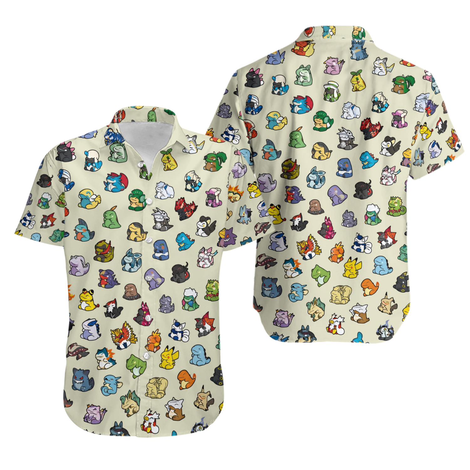 Poke*mon In Substitute Style Hawaiian Shirt