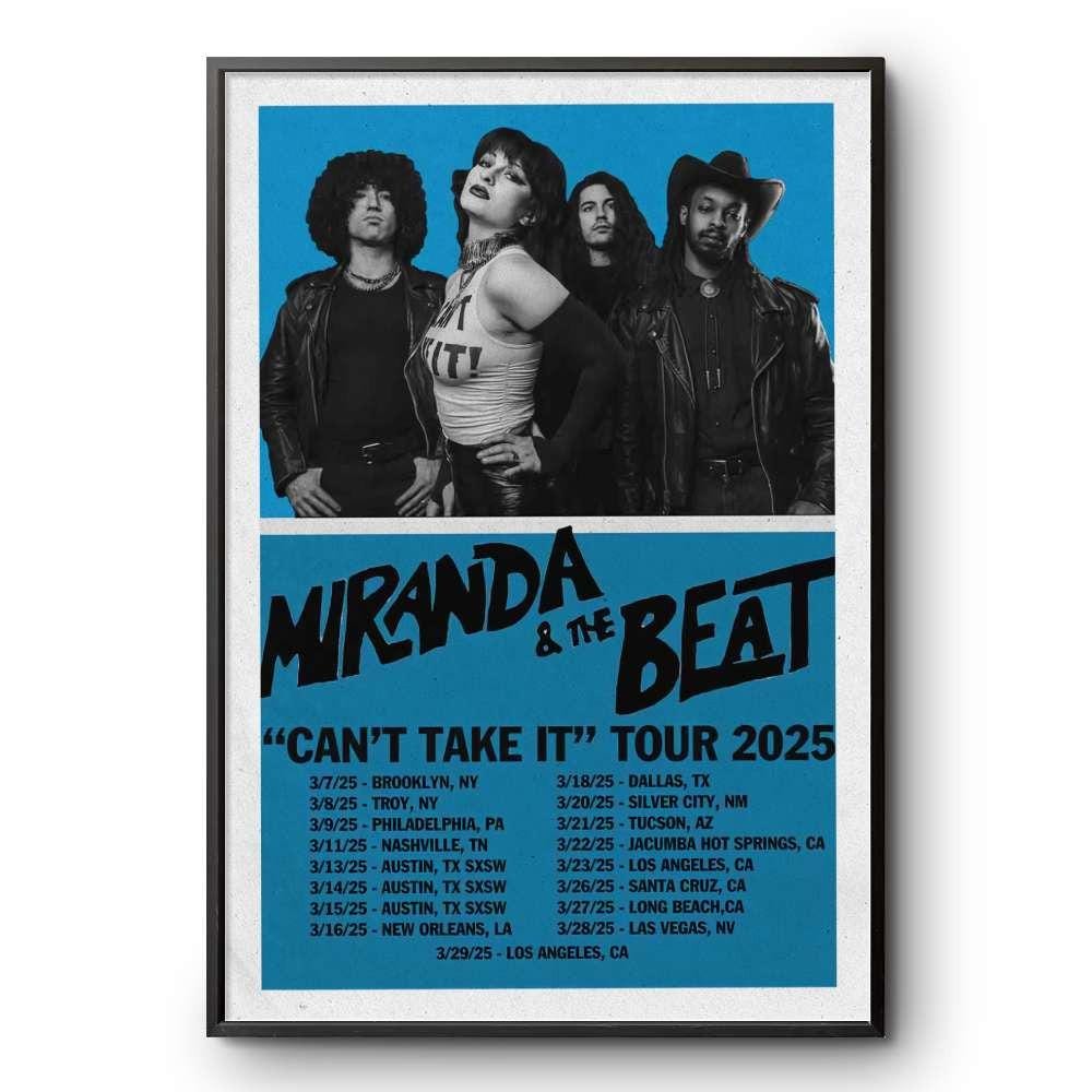 Miranda And The Beat Can't Take It 2025 Tour Poster