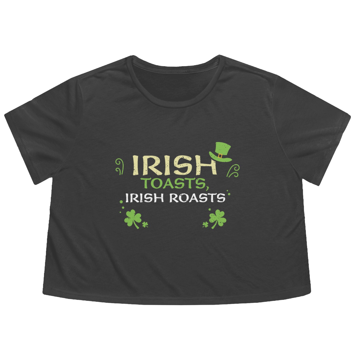 Irish toasts, Irish roasts Flowy Cropped Tees