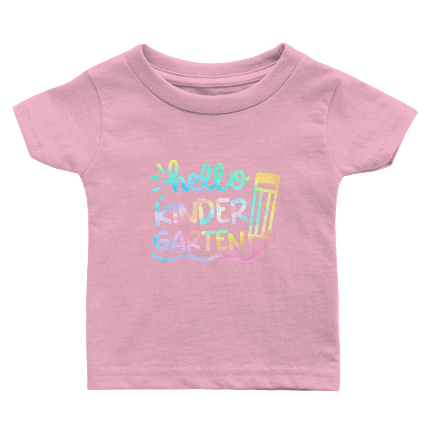 Hello Kindergarten Tie Dye Teachers Back to Baby T Shirts