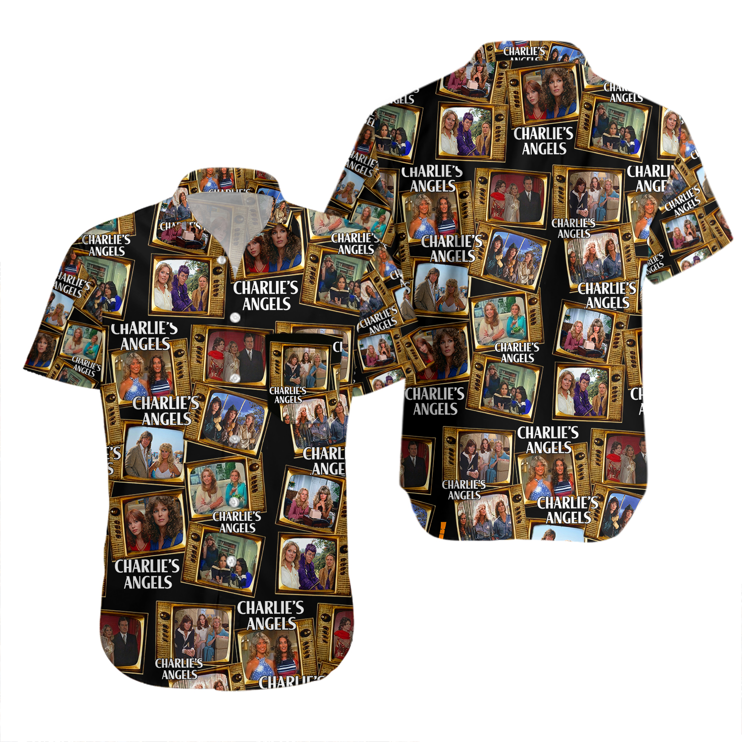 Charlie's Angels TV Show Unisex Hawaiian Shirt, Classic Fan Gift, Button-Down