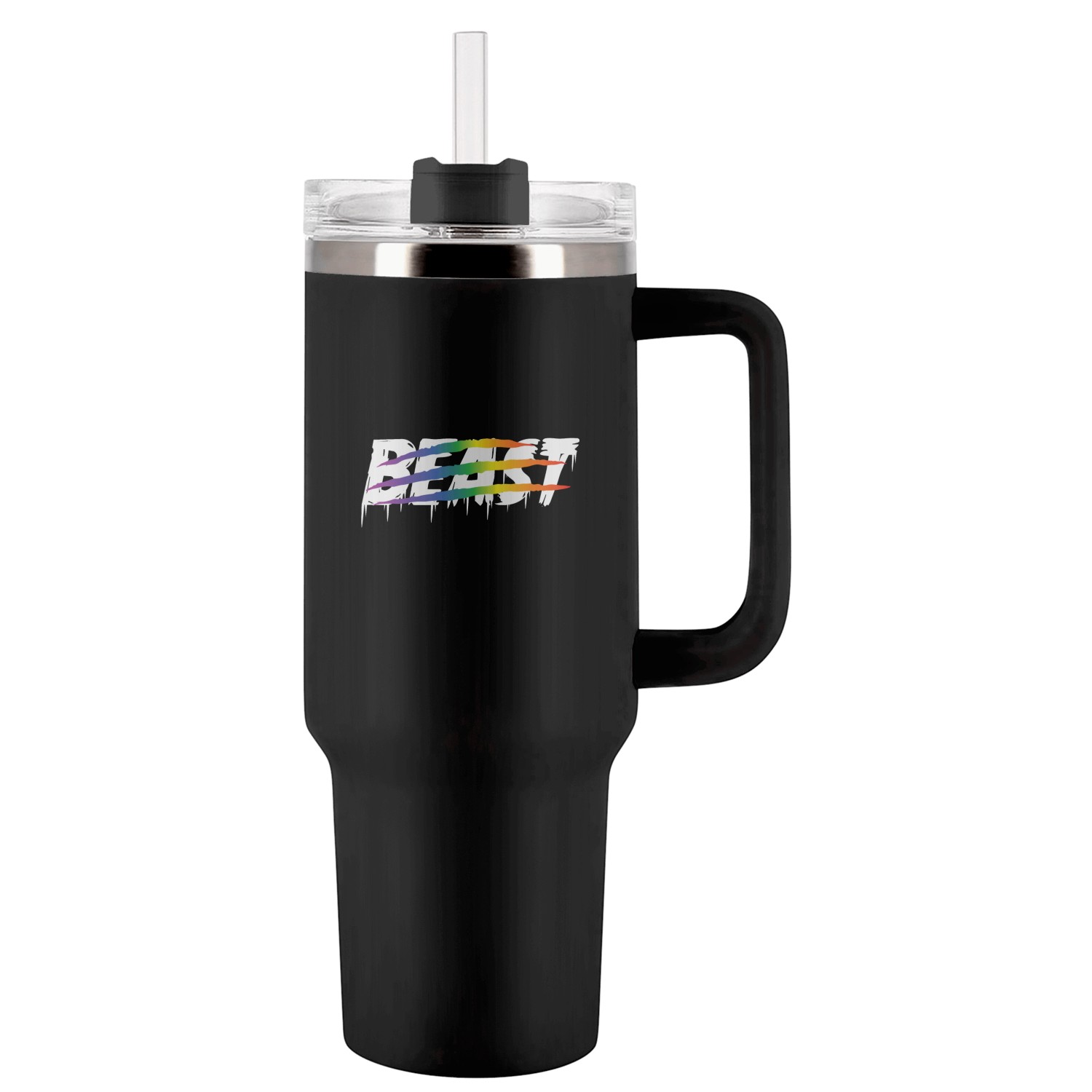 Matching Lesbian Couple Beauty & Beast Part1 Tumblers 40 Oz With Handle