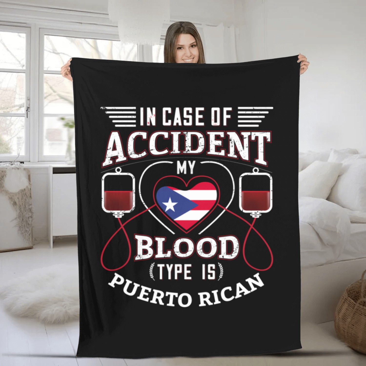 Puerto Rico Flag For Puerto Ricans Fleece Blankets
